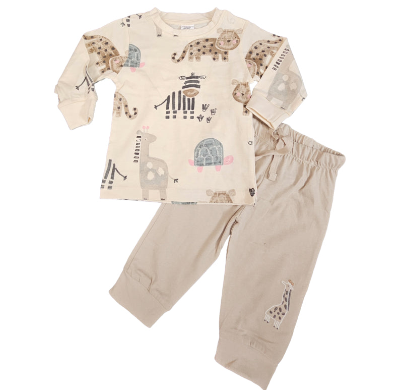 Baby Pant Set | Light Brown piece combo set | Full Sleeve Combo Set