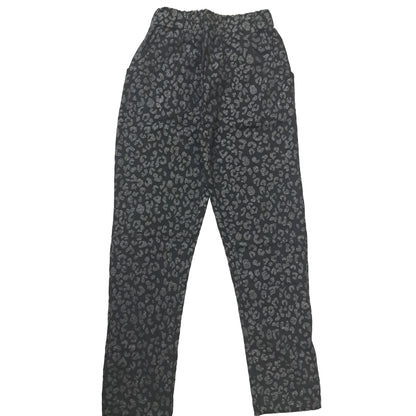 Girls Pants | Jeggings | Black glittery Leopard print