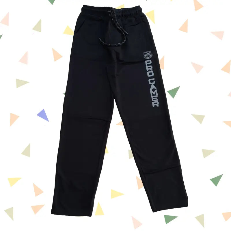 Track Pants with rope | Black pro gamer