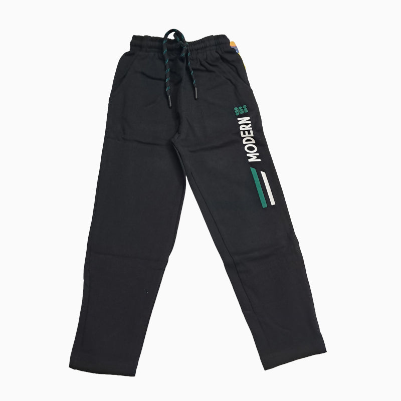 Track Pants with rope | Black modern