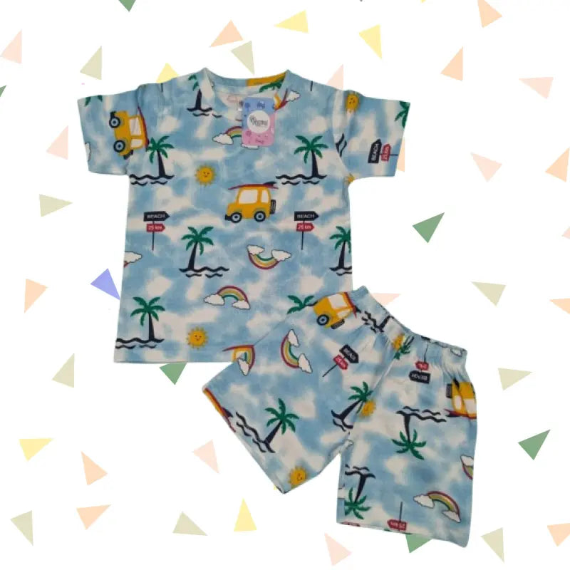 Baby Boy Set - Blue Beach