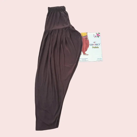 Women Semi Patiyala pants | Coffee Brown