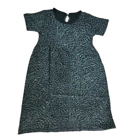 Cotton Frocks  | Brush stroke in dark seaweed green