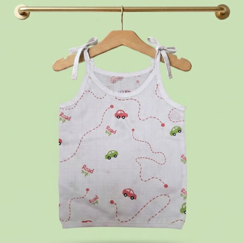Pure cotton muslin Jabla | Car road trip print