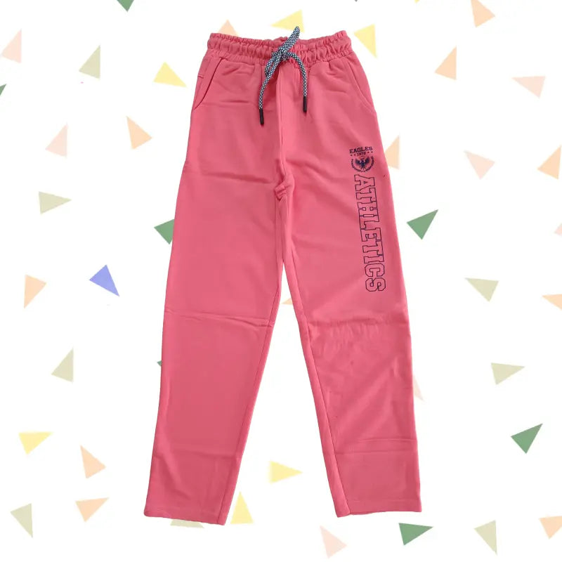 Track Pants with rope | Carrot pink Athletics