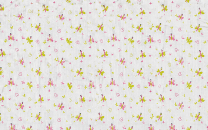 Muslin Swaddle | Pink Green Butterflies
