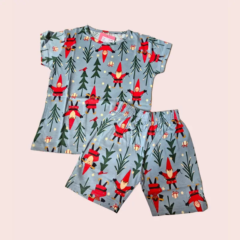 Girls Shorts Set | Christmas theme