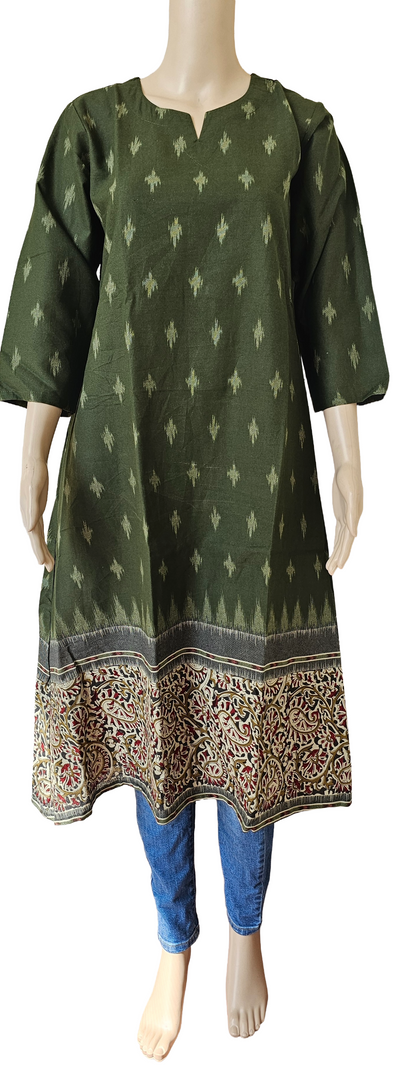 Seaweed green aline kurti