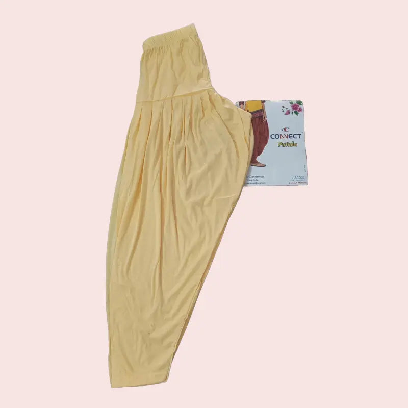 Women Semi Patiyala pants | Cream