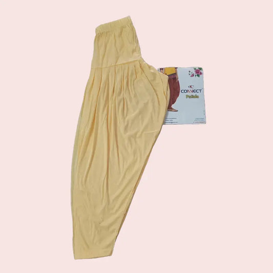 Women Semi Patiyala pants | Cream