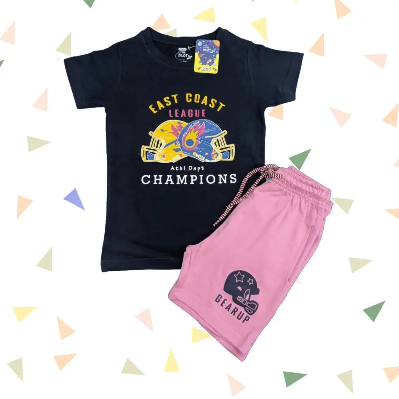 T-shirt with Shorts sets| BSET | East coast league