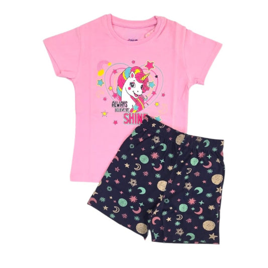 Girls Premium Shorts Set | Always Believe In Shine