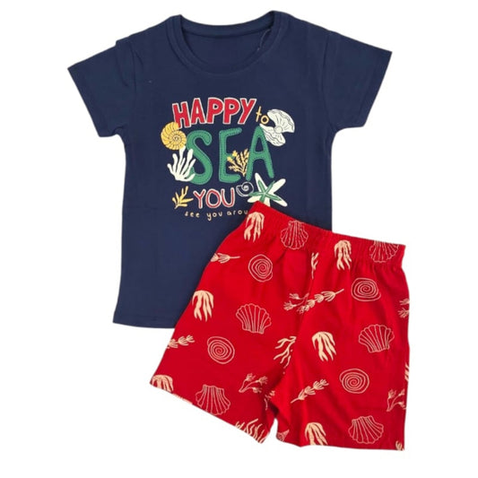 Girls Premium Shorts Set | Happy Sea You
