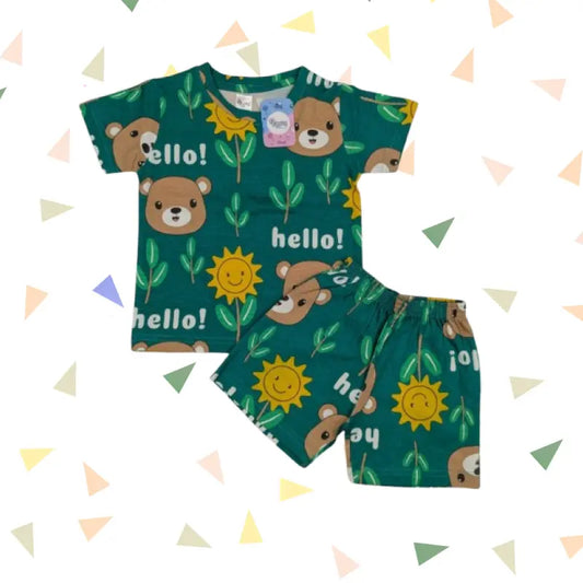 Baby Boy Set - Forest Teddy