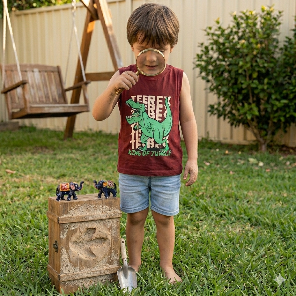 Boy Sleeveless T-shirt | SLT | King of jungle
