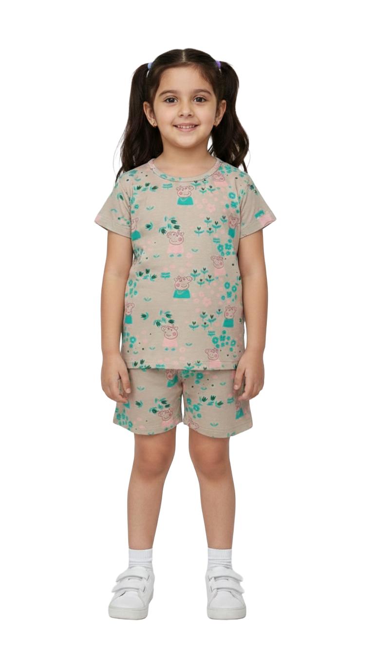 Girls Shorts Set | Peppa pig print