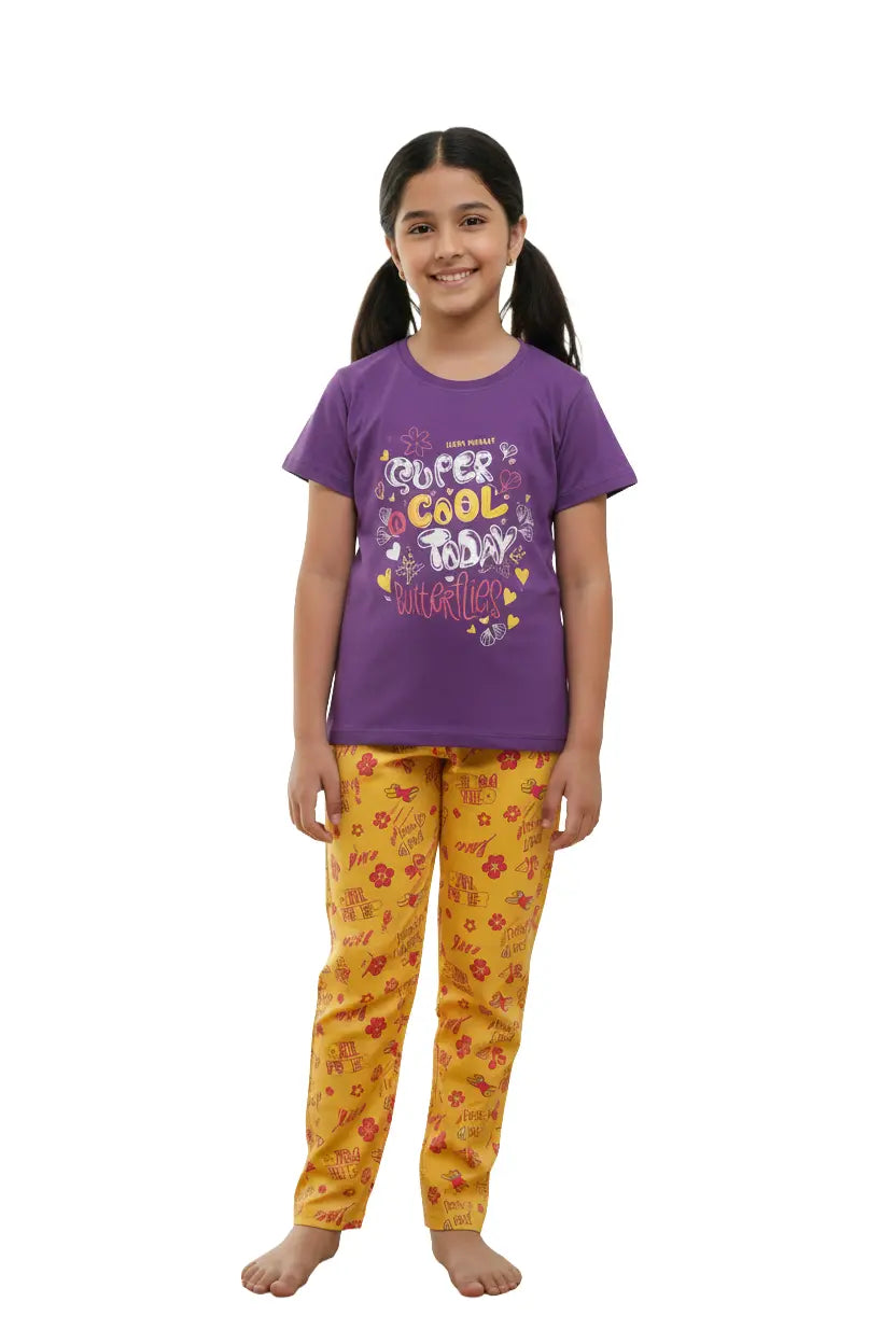 Girls Premium Pant Set | Super cool today