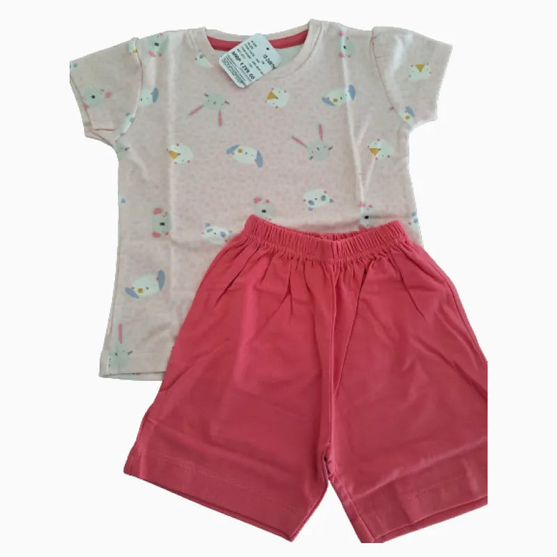 Girls Shorts Set - Panda