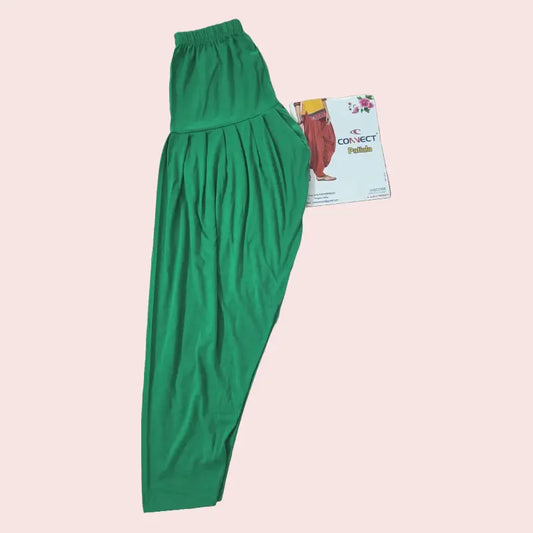 Women Semi Patiyala pants | Green