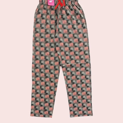 Women Pyjama Pant | Multicolor lines in grey and black | WPYJAMA