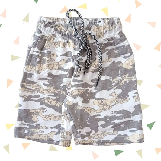 Boys Shorts | Grey yellow printed