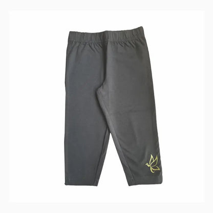 Girls plain capri Pants | Elephant Grey color