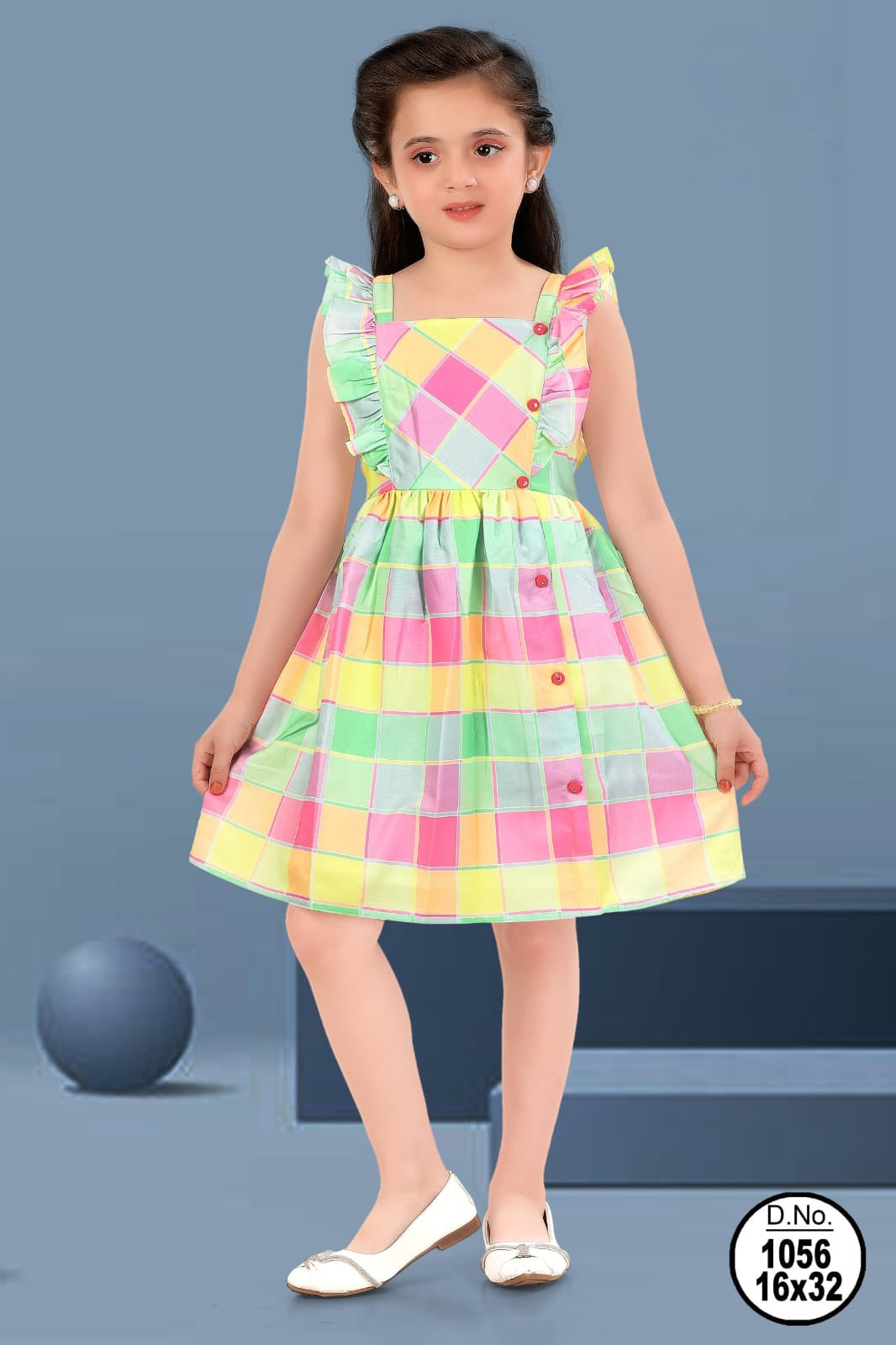 Premium Frocks | Multicolor frock |1056