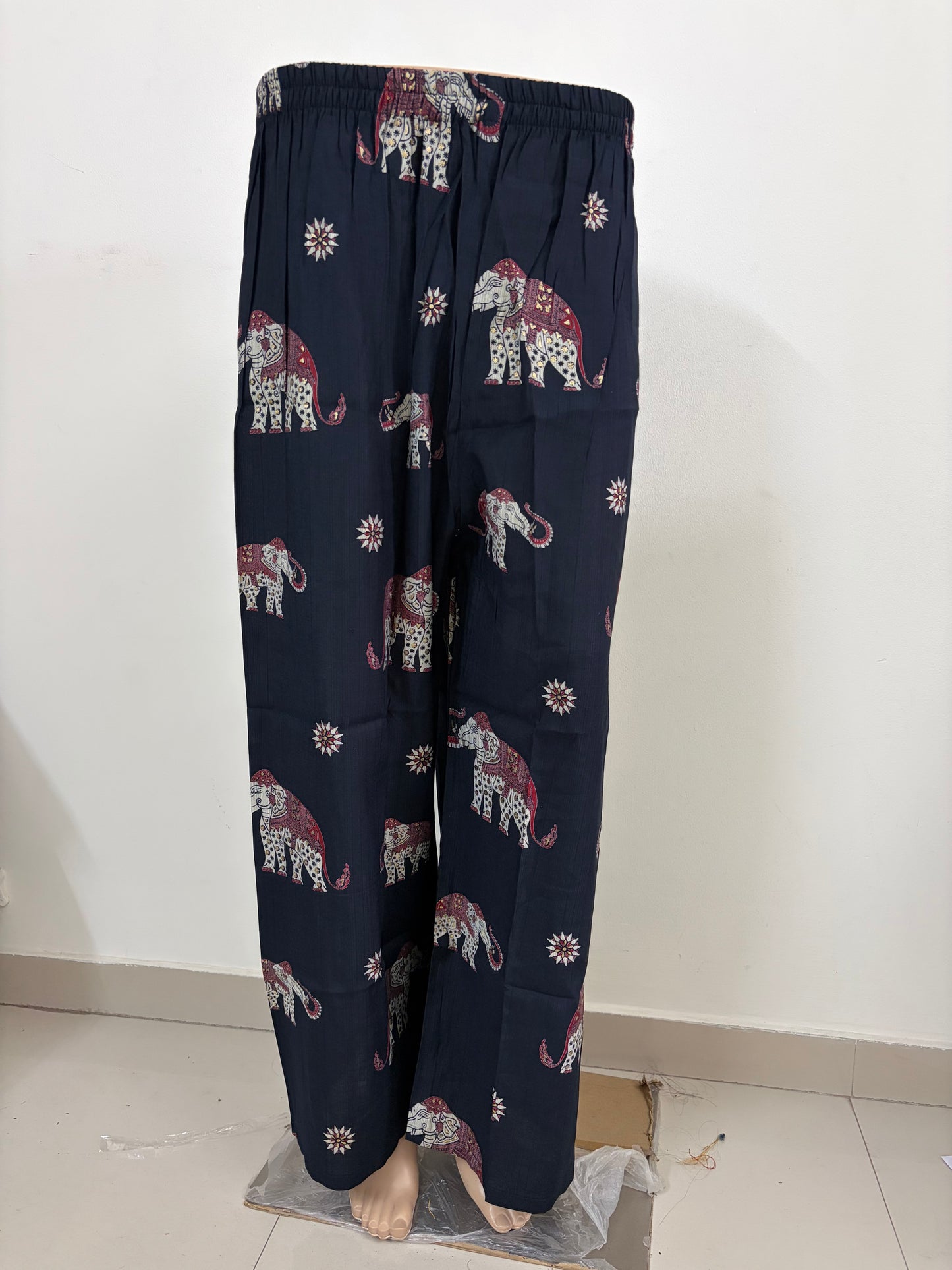 Elephant Print premium shining flex cotton kurti palazzo co-ord set