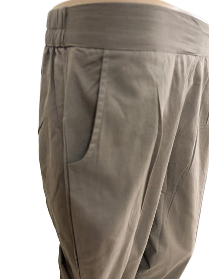 Women’s Poplin Cotton Straight Pants| Greyish skin