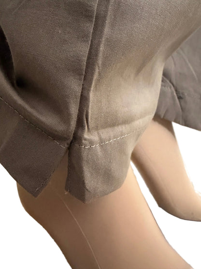 Women’s Poplin Cotton Straight Pants| Greyish skin