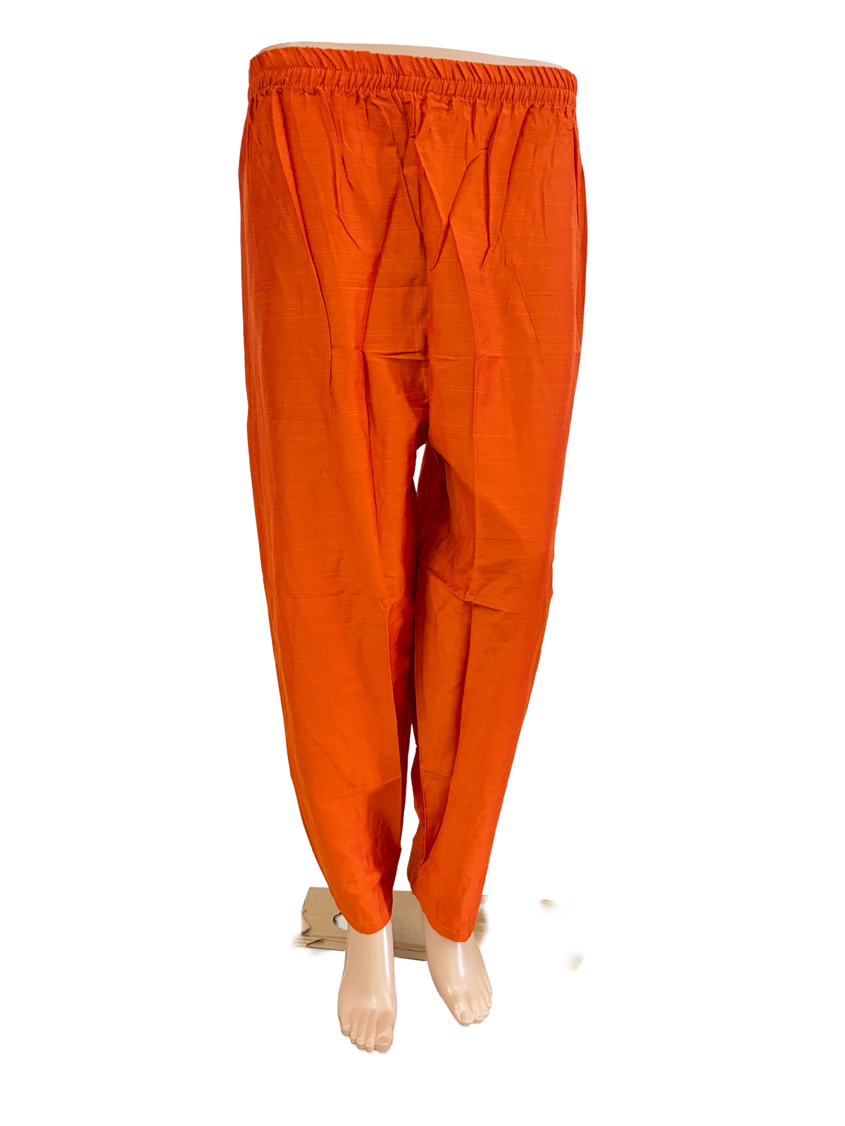Women kurti with pant |Orange rawsilkset |B4020