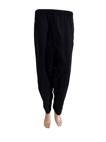 Women kurti with pant |Black Rawsilkset |B4019
