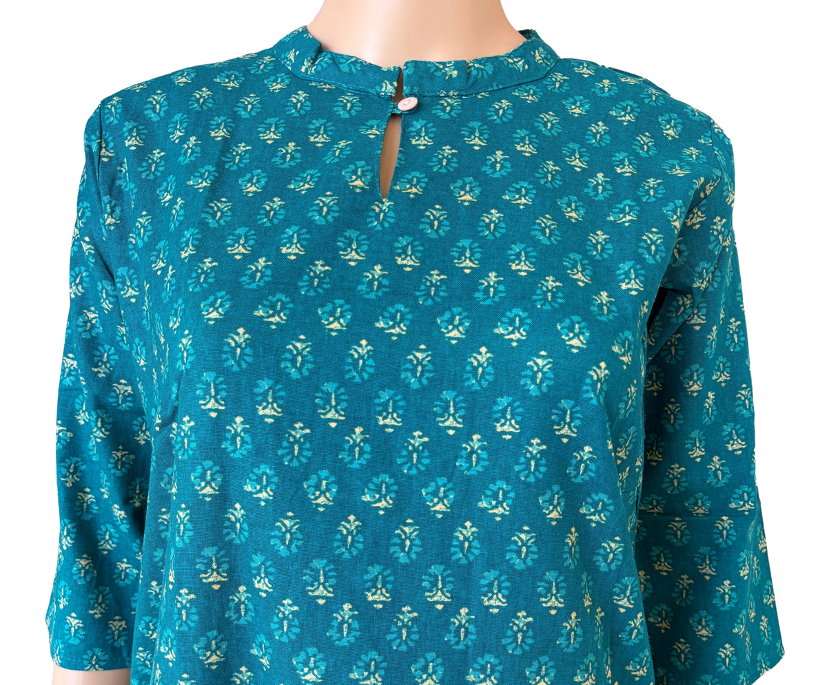Women Kurti | Chinese collar Flower print | Only kurti