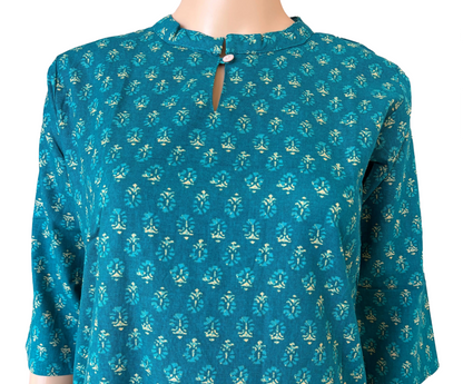 Women Kurti | Chinese collar Flower print | Only kurti