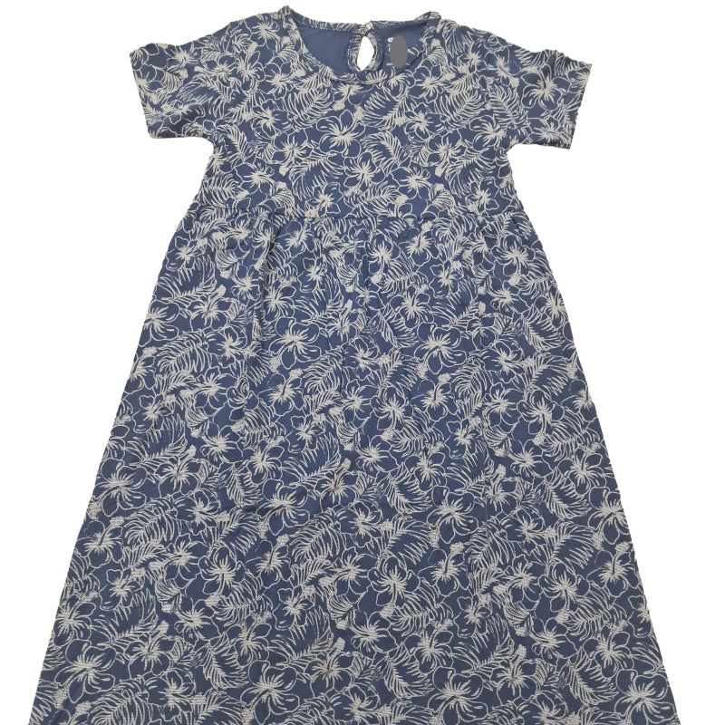 Cotton Frocks  |Leaves in greyish blue