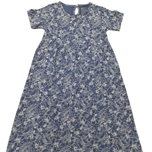 Cotton Frocks  |Leaves in greyish blue