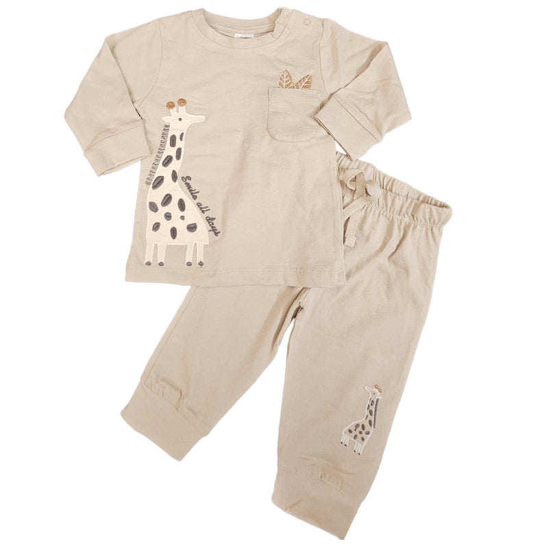 Baby Pant Set | Light Brown piece combo set | Full Sleeve Combo Set