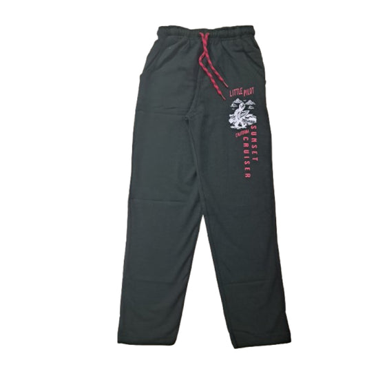 Track Pants with rope | Little Pilot in Red