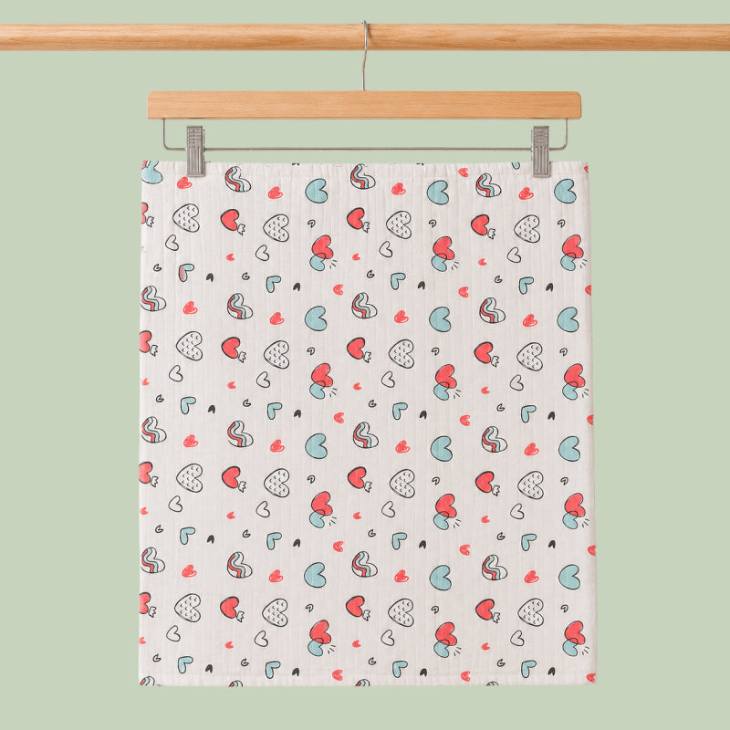Muslin Swaddle | Little Hearts