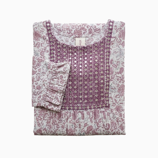 Women Frock| Magenta color Georgette fabric with lining