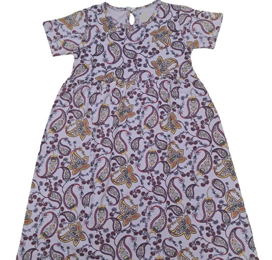 Cotton Frocks  | Mango leaf design