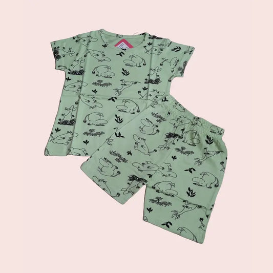 Girls Shorts Set | Mouse print
