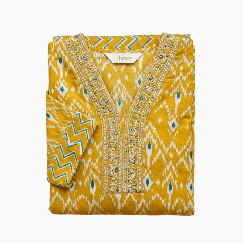 Women Anarkali | Mustard with bottle green