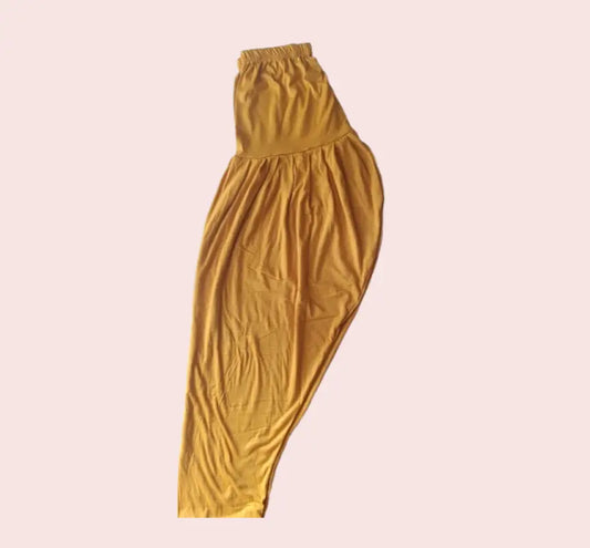 Women Semi Patiyala pants |Mustard Yellow