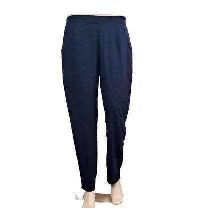 Women’s Poplin Cotton Straight Pants| Light Navy blue