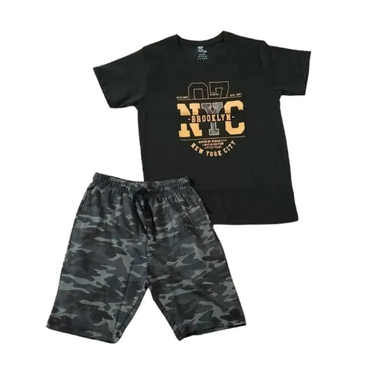 T-shirt with Shorts sets| BSET | NYC print