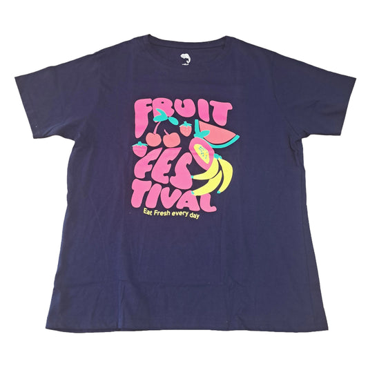 Women T-Shirt | Navy Fruit