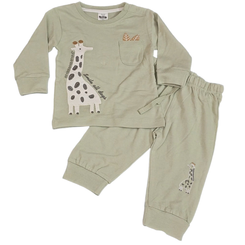 Baby Pant Set | Pista Green 3 piece combo set | Full Sleeve Combo Set