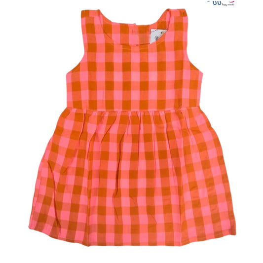 Infant Frocks for girls | Orange checks