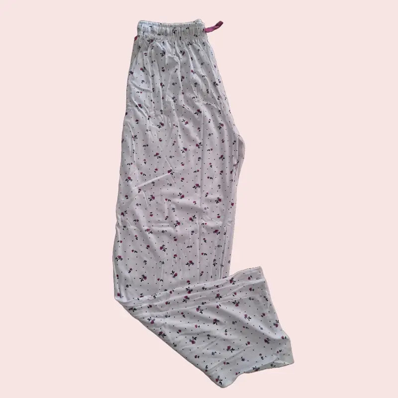 Women Pyjama Pant |Small dots in black | WPYJAMA